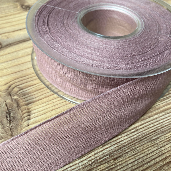 Dekoband mauve lila matt 25mm