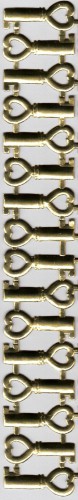 goldene Ornamente Schlüssel Teilbogen 16 Stk