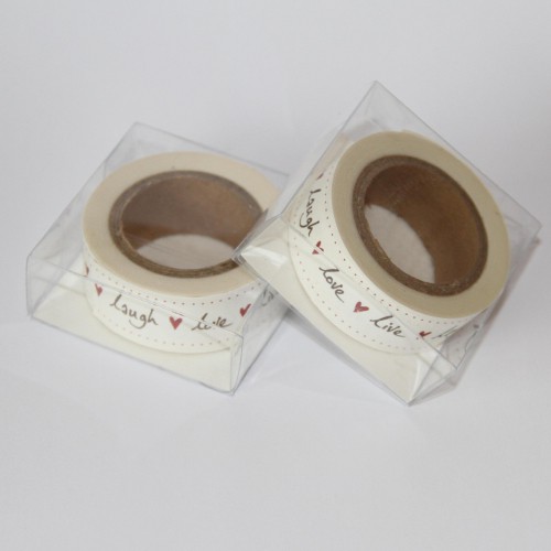 Papier-Klebeband Masking Tape live love laugh love