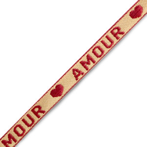 Band AMOUR beige 10mm