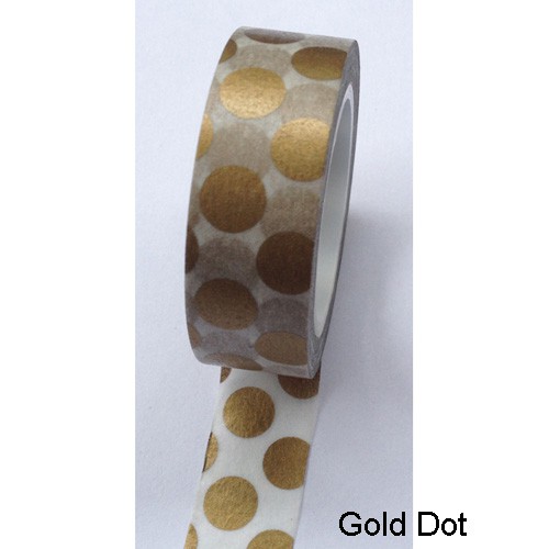 Masking Tape DOTS Punkte matt gold