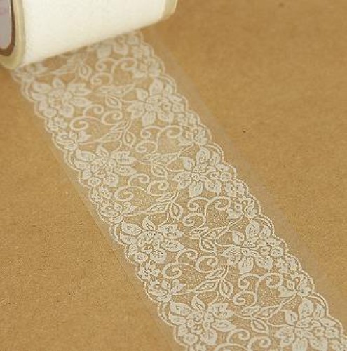 transparentes Tape "Spitze" Packband Klebeband