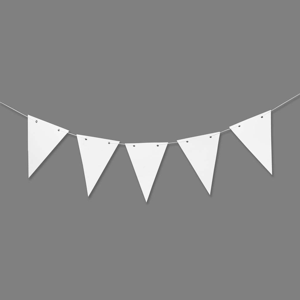 12 Wimpel Flaggen Kraftpapier 12x15cm 280gr für Girlande | achwieschoen