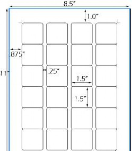 Bogen Kraftpapier braun Label 24 Stk quadratisch