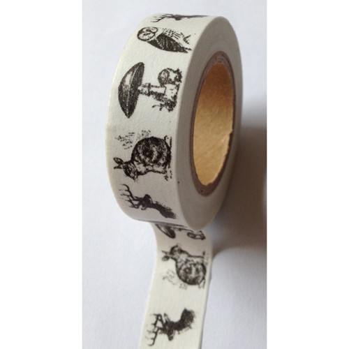 Masking Tape Tiere schwarz/weiss