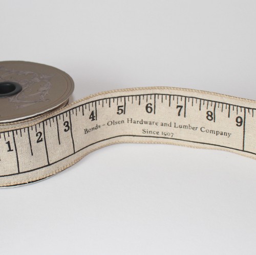 Leinenband vintage Zollstock Lineal 5cm