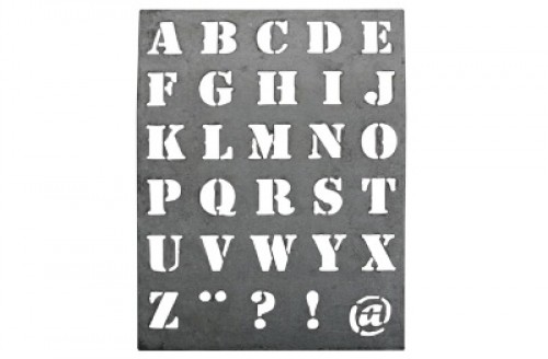 Zink Schablone Buchstaben Alphabet gross