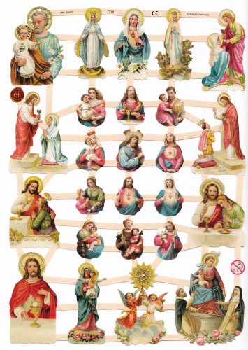 Glanzbilder Maria Jesus Jesuskind Heiligenbilder