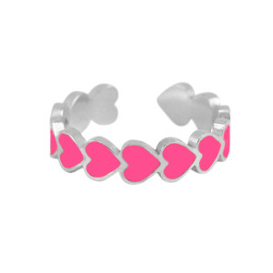 Ring HEARTS pink