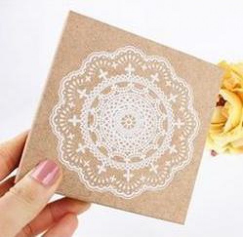 Stempel Spitze Doilies 9x9cm