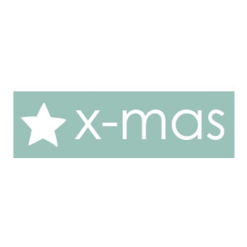 10 Xmas Star Sticker Etiketten mint weiss