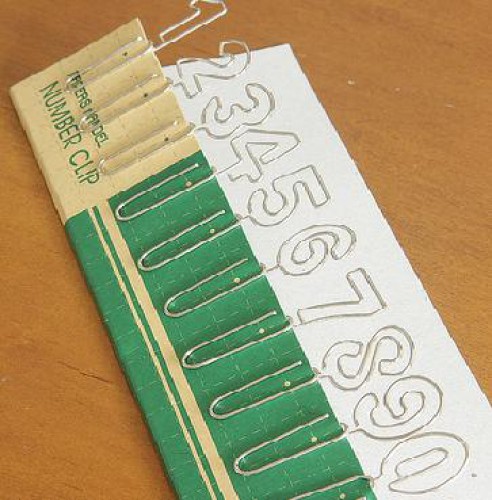 Set Büroklammern Paper Clips Nummern