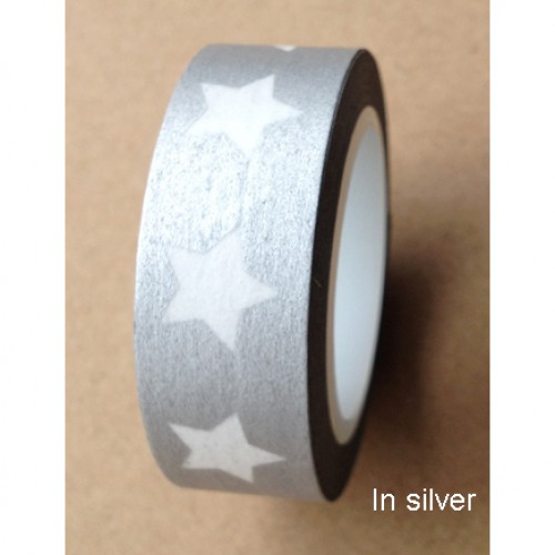 Masking Tape Stern silber