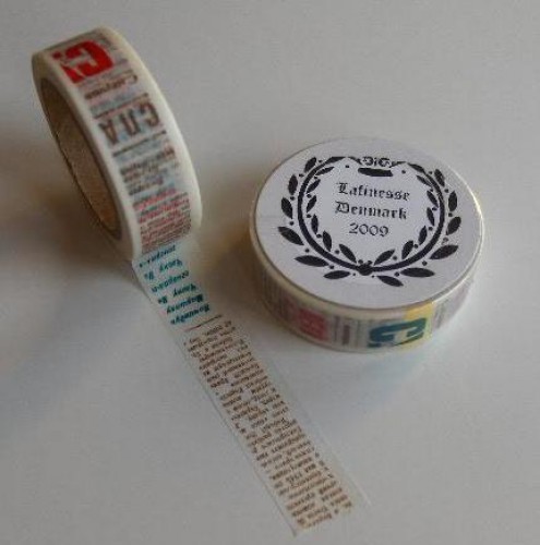 Washi Masking Tape vintage Texte