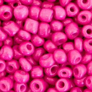 Glasperlen Rocailles 100Sk Neon Pink 4mm