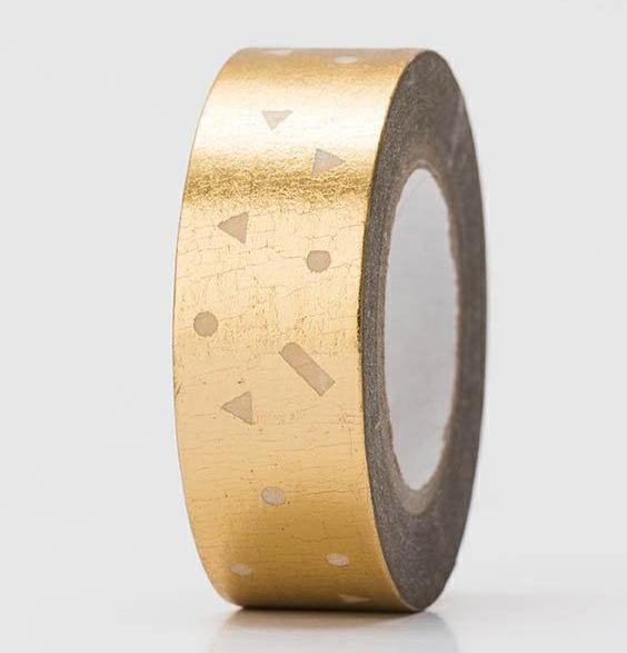 Masking Tape KONFETTI gold Hot Foil