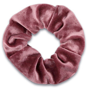 Haarband Scrunchie Samt altrosa