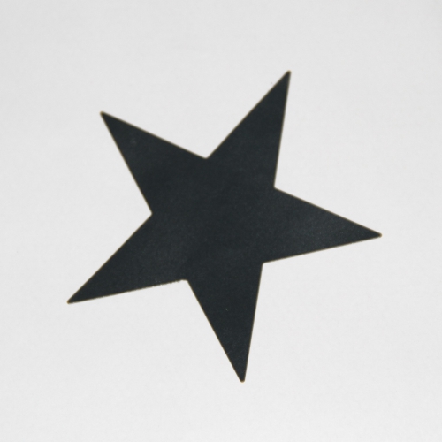 10 grosse Sticker Stern Etiketten schwarz