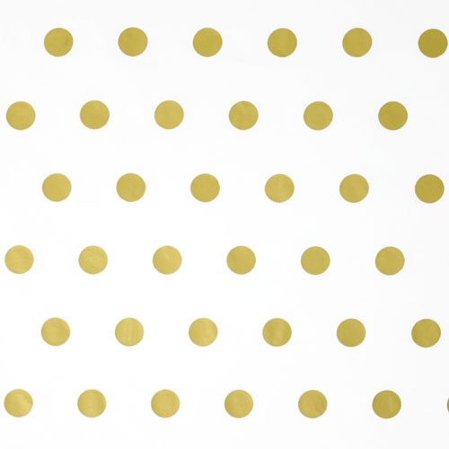 20 Bögen Seidenpapier gold Dots Metallic