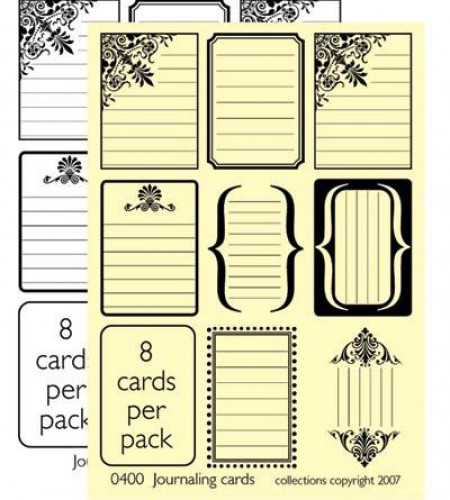 Journal Cards cream kleine Label
