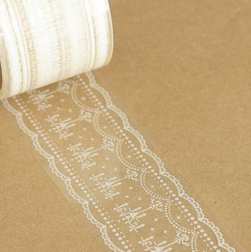transparentes Tape "Spitze Chandelier" Packband Klebeband