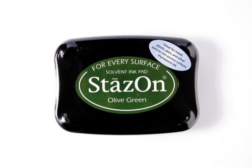 Permanent Stempelkissen StazOn oliv-grün