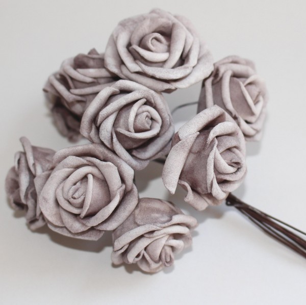 10er Bund Moosrosen taupe D28mm