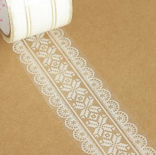 transparentes Tape "Spitze" Stitch Packband Klebeband